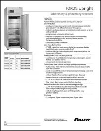 FZR25 Upright Laboratory and Pharmacy Freezer