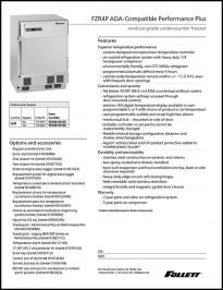 FZR4P Performance Plus Undercounter Medical-Grade Freezer - ADA-Compatible
