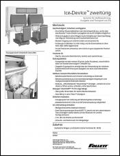 Double door Ice DevIce ice storage and dispensing systems (German)