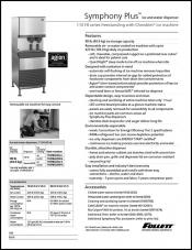 Symphony Plus Ice and Water Dispenser with Chewblet Ice Machine - 110 FB series freestanding