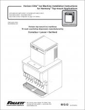 Horizon Elite Ice Machine 1810/2110 Models Installation Instructions for Harmony Top-mount Applications