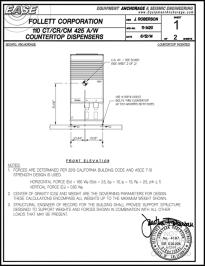 Symphony Plus 110CT/CR/CM425A/W Series Countertop Seismic Information