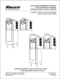 7 Series and 15 Series Countertop and Freestanding Sparkling Water and Ice Dispensers before serial number K39469