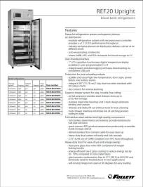REF20 Upright Blood Bank Refrigerator