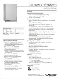 REFVAC Countertop Vaccine Refrigerator