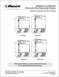 FZRVAC4P and FZRVAC5P Performance Plus Undercounter Freezers