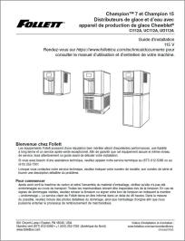 Champion™ 7 and Champion 15 Ice and Water Dispenser with Chewblet® Ice Machine CI112A, UC112A, UD112A, 115 V (French)