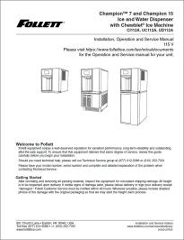 Champion Ice and Water Dispenser with Chewblet® Ice Machine - 115V