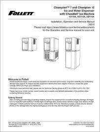 Champion Ice and Water Dispenser with Chewblet® Ice Machine - 230V