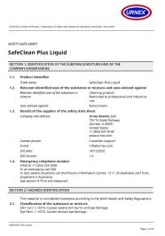 SDS-SafeCLEAN Plus Australia, English