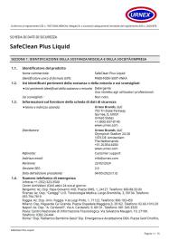 SDS-SafeCLEAN Plus Italy, Italian