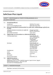 SDS-SafeCLEAN Plus Norway, Norwegian