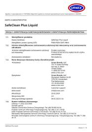 SDS-SafeCLEAN Plus Poland, Polish