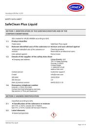SDS-SafeCLEAN Plus Saudi Arabia, English