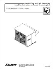 Horizon Elite™ 1012, 1412 Remote Condensing Unit Installation Instructions