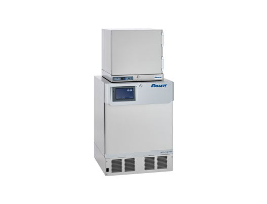 Infinity Series countertop REF1i refrigerator stacked on undercounter REF5i refrigerator