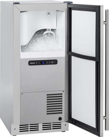 Tempo undercounter ice machine and storage bin