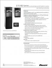 E15-RD Series rear draining countertop ice and water dispenser