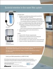 Bacterial-retentive water filter system