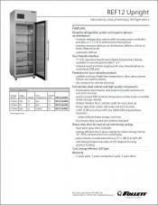 REF12 upright laboratory and pharmacy refrigerators