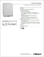 REFADV5 Follett Advantage Undercounter Medical-Grade Refrigerator