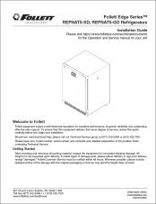 Follett Edge Series REFNAT5-SD, REFNAT5-GD Refrigerators