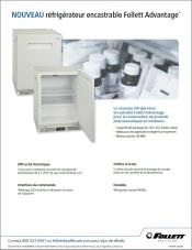Follett Advantage Undercounter Refrigerator (French)