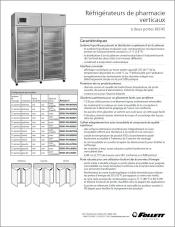 REF45 Upright Double Door Pharmacy  Refrigerator (French)