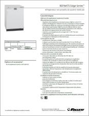 REFNAT5 Edge Series Undercounter Medical-Grade Refrigerator (French)