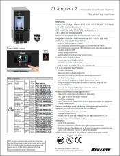 Champion 7 undercounter ice and water dispenser