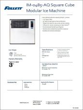 PerfectCUBE Square Cube Modular Ice Machine