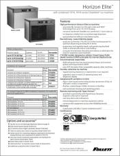 Horizon Elite ice machines C1014, C1414 self-contained