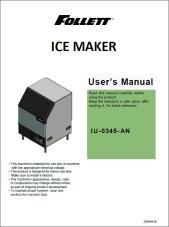 Undercounter Nugget Ice Machine IU-0345-AN User Manual