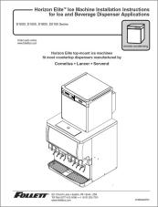 Horizon Elite R449a Ice Machines with Remote Condensers Top Mount Installation Instructions for Ice and Beverage Dispenser Applications