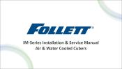 IM-Series Air/Water Cooled Ice Machines Installation and Service Manual